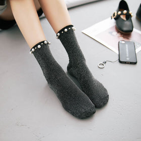 Elegant Glitter Socks