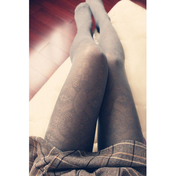 Knitting Polyester  Fashion Tights